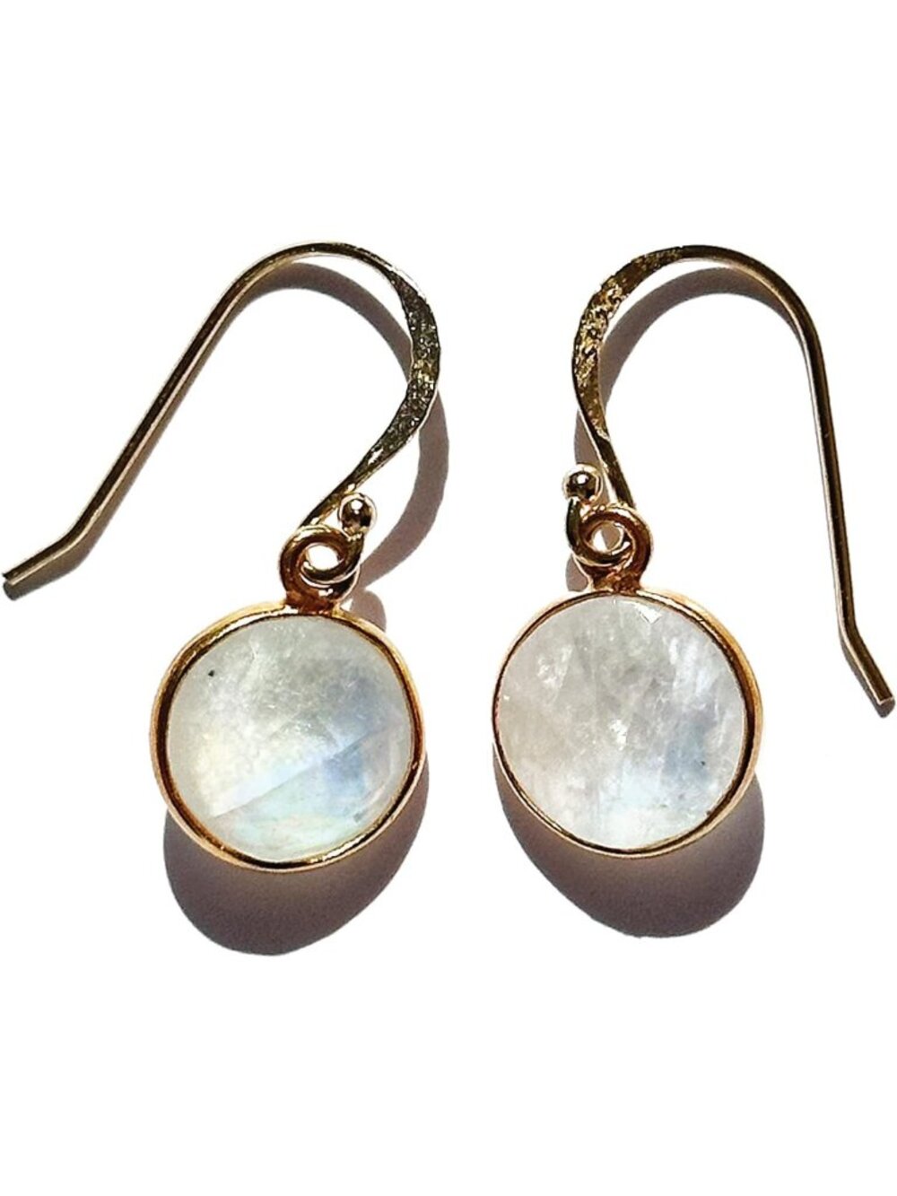 Handmade Natural Gemstone Dangle Earrings - Citrine, Amethyst, Rose Quartz